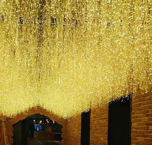 24V Outdoor Home LED Fairy String Christmas Lights Waterproof Waterfall Lamp For Holiday Decorations