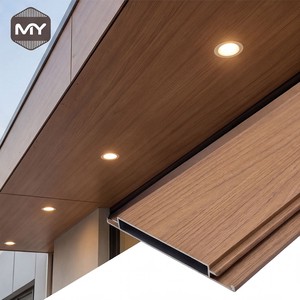 Wood Grain Exterior Tongue Groove Vented Aluminum Soffit Ceiling Panel