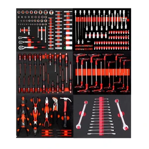 78PCS Socket Ratchet Handle Wrench Tool Set For Auto Repairing Tool Cabinet Troelly Tool Tray