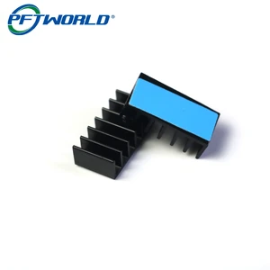 Custom Black Anodized Aluminum Heat Sinks For Electronic Equipment CNC Machining Services
