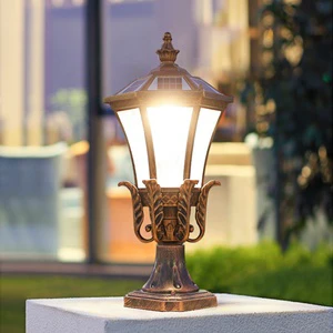Energy Saving and Environmental protection Solar Column Lawn Lighting Home Garden Courtyard Channel Solar LED Column Pillar Lamp