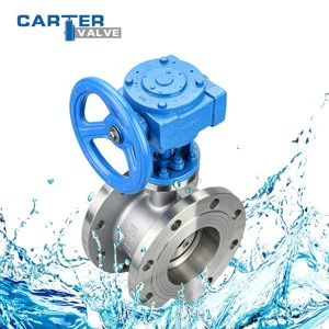 Triple Eccentric Flange Butterfly Valve WCB Carbon Steel RF FF Flange Worm Gear Metal Stellite Seal Steam High Temp API ANSI OEM