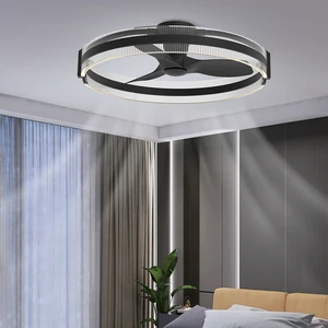 26-Inch LED Ceiling 3 ABS Blades Lighting Quiet DC Motor Remote Control Ceiling Fan with Light