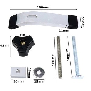 Industrial & DIY T-Track Woodworking Tools Set With Clamp Steel & Stainless Hold Down Clamp Customized OEM & ODM Support