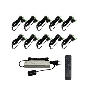 Remote Control 12V DC Waterproof Dimmable Mini LED Downlight 12*3W Sets for Veranda Terrace Roofs Carport