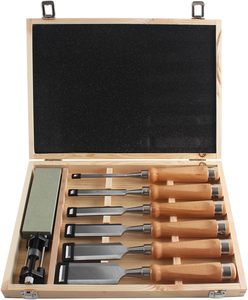 Professional DIY Woodworking Kit 6-PCS Hardened Steel Hand Saws & Carving Chisels for Wood Working & Carving