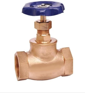 1 In Globe Valve Brass Manual Operation Angle Type For Water Control