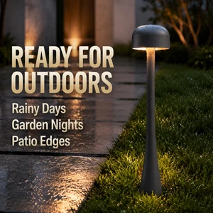 1m Garden Bollard Lamp IP65 LED Customizable Color Temperature Aluminum & PC 220V Outdoor Lawn Light