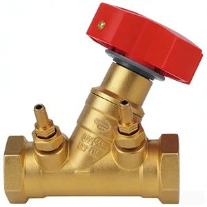 Threaded Static Brass Balancing Valve Heating Hydraulic Control Valve - Suitable for Heating Pipelines Central air Conditioning