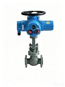 Industrial Electric Flanged Globe Valve Stop PN16 DN50 Carbon Steel WCB Body Customizable Size And Color
