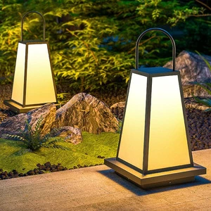 Outdoor Waterproof Garden Lawn Lamp, Garden Landscape Villa Lawn Lamp, Simple Japanese-style Lamp, Solar-powered Courtyard Lamp