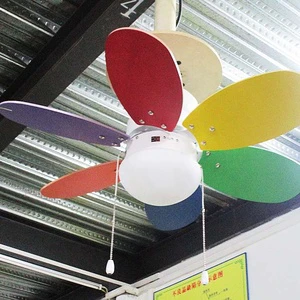 30 inch Modern Air Cooling Fan Bedroom Decorative White Ceiling Fan Light