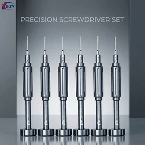 HZY D6 Precision Screwdriver Set Steel Magnetic Bit Non-slip Anti-static Handle for Mobile Phone Watch Laptop Electronic Repair
