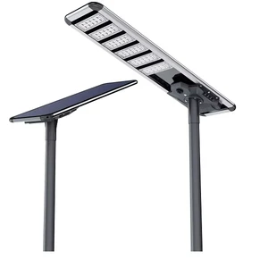 High Lumen Precision-cast Aluminum 60W 80W 90W IP65 Outdoor LED Solar Street Light with CCTV Camera and Bridgelux Chips