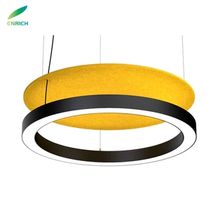 Creative Design LED Round Ceiling Light D600*W60*H60mm With Moss Decoration Pendant Circle Light for Public Space