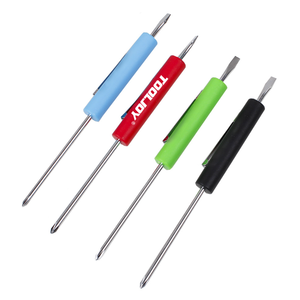 OEM ODM Promotional Plastic Handle Pen Style Magnetic Pocket Screwdriver Bits Screwdriver Pen Tool Logo Customization