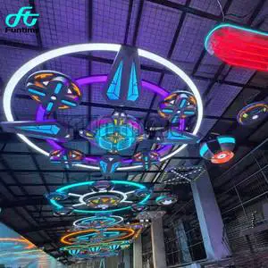 Future Sky City Model Light Design Atmosphere Lighting Suitable for Amusement Game Center & Arcade Room & Game Room
