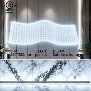 UL Onyx Panel Led Light Sheet Ultra Paper Thin Bendable Matrix Led Flex Sheet Panel for Marble Granite Quartz Stone Countertop