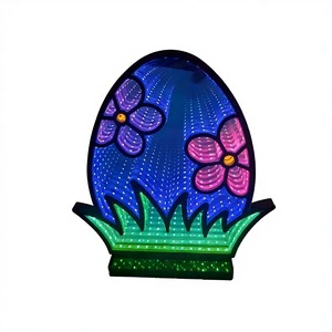 Cross Border LED Tunnel Light Easter Atmosphere Light Creative Gift Home Egg Holiday Decorative Light PVC Floral Animal Design