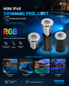 Recessed 3W 12 Volt IP68 Stainless Steel LED Swimming Pool Light Waterproof Underwater Landscape Lamp
