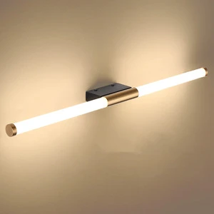 Modern Nordic 80 LED Vanity Light Popular Waterproof IP44 Bathroom Wall Lamps PC Aluminum White 65 Top Cabinet with LED Mirror