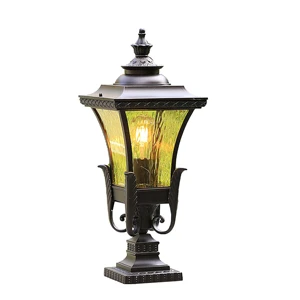 Professional Custom Aluminum Outdoor Waterproof Lawn Columns Deck Pillar Lamps for Garden Villa