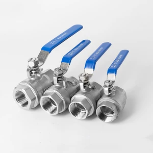 Factory Supply Stainless Steel 1pc Ball Valve 304 316 1/4'' to 4'' Hole Shrinkage for Water Supply One Piece Ball Valve 1000 WOG