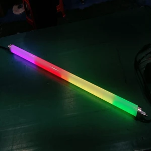 Customizable DMX512 360 Degree LED Tube Light 3D Effect 24V DC RGBW Programmable Control