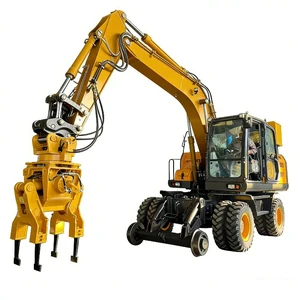 Hydraulic Single Head Tamping Tool with Pump & Motor Compatible with 15t Excavators for Railroad Construction