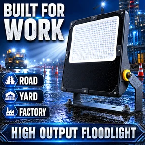 Outdoor IP65 Waterproof LED Flood Light 50W/100W/150W Anti-corrosion Coating Dimmable Optional for Schools and Construction Site