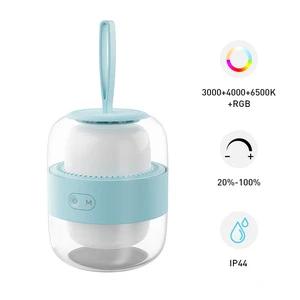 Rechargeable Modern LED Table Bedside Lamp Bedroom RGB Light Desk Ambient Night Lamp Indoor Lighting For Lamp Body