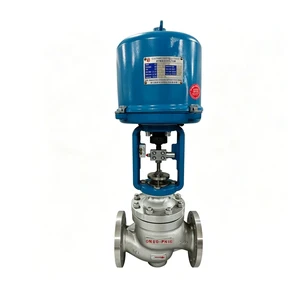 Electric Single Seat Angle Globe Control Valve Professional Pressure Reducing Flow Adjustment Valve for Boiler Steam