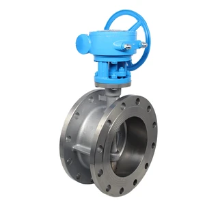 Manual Stainless Steel Flange Butterfly Valve with Soft Seal High Temperature Control for Water Gas Oil Acid General Application