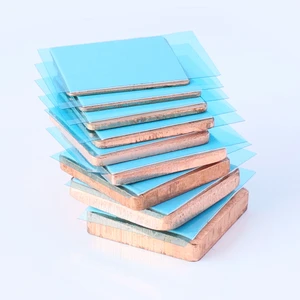 15x15mm Red Copper Heat Sink Adhesive High Temperature Thermal Conductivity Laptop Graphics Card CPU Chip Cooling