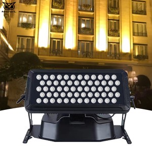 Waterproof Outdoor IP65 60x10W RGBW 4in1 DMX City Color LED Wall Washer Light for Bridge Hotel Garden