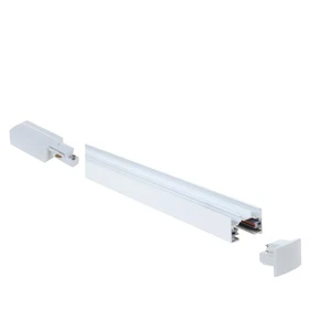 X-Track Modern Office LED Spotlight 2 Wires Lighting Track Live End Light Single Circuit 30 Degree Beam Angle 3500K Warm White