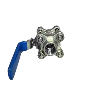 DIN3202 1'' DN25 Light Type Female Thread Pn63 Bsp SS304 1PC 2PC 3PCS Ball Valve Pn63 with ISO Locking Device