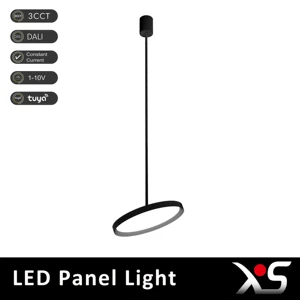 Adjustable Height Acrylic High CRI 90 3-Year Warranty Dimmable Pendant LED Panel Light
