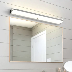 PIR Motion Sensor Bathroom Vanity Lights Fixtures Over Mirror, Chrome Modern Bath Wall Lamps Bar Lighting