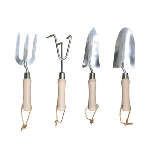 Outdoor Green House Garden Supplies Wheat Straw Handle Trowel Transplanter Cultivator Fork Garden Hand Tool Set