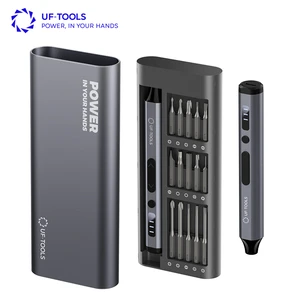 UF-TOOLS 34-in-1 Electric Screwdriver Kit Portable Cordless Rechargeable With 20 Bits & Case For DIY Grads