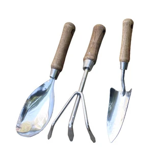 High Quality 8-Piece Stainless Steel Garden Tool Set with Wood Handle Customizable OEM Multi-Function Tool Set