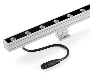 Waterproof IP67 Aluminum Alloy 24W DMX512 RGB/RGBW Wall Washer Led Light for Project