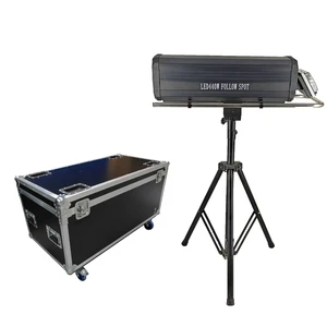 Flight Case Aluminum Alloy 60M 440W 6 Color Rygbow Led Follow Spot Light for Show Wedding