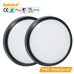 10W 12W 14W Circular IP65 Waterproof Ceiling Bulkhead Light Wholesale Outdoor Garden Balcony LED Wall Lamp for Project Use