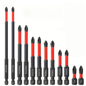 Premium PH2 25mm 50mm 90mm 150mm Impact Screwdriver Bit Magnetic S2 Hex Phillips Screwdriver Set Steel Handle OEM