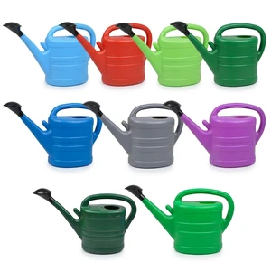 Plastic Watering Can 3L 5L 8L 10L 12L Large Capacity With Long Spout And Detachable Rose Sprinkler Head For Garden Plant
