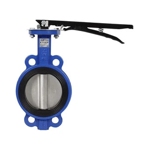 Manual Control Butterfly Valve Ductile Iron Body EPDM Seal 304 Valve Plate Pins Handle Water ISO9001 Certified D71X-16