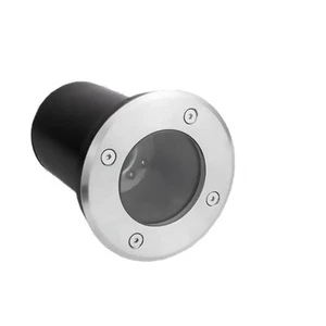 Stainless Steel Plastic Outdoor Circular Underground Buried Lamp GU10 Light Source Socket
