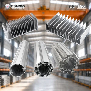 Custom Aluminum Heat Sink Extrusion Manufacturer 6063 T5 Heatsink Profiles Precision Drilling Milling Anodized Surface Finish